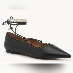 Sam Edelman Black Lace-Up Flats